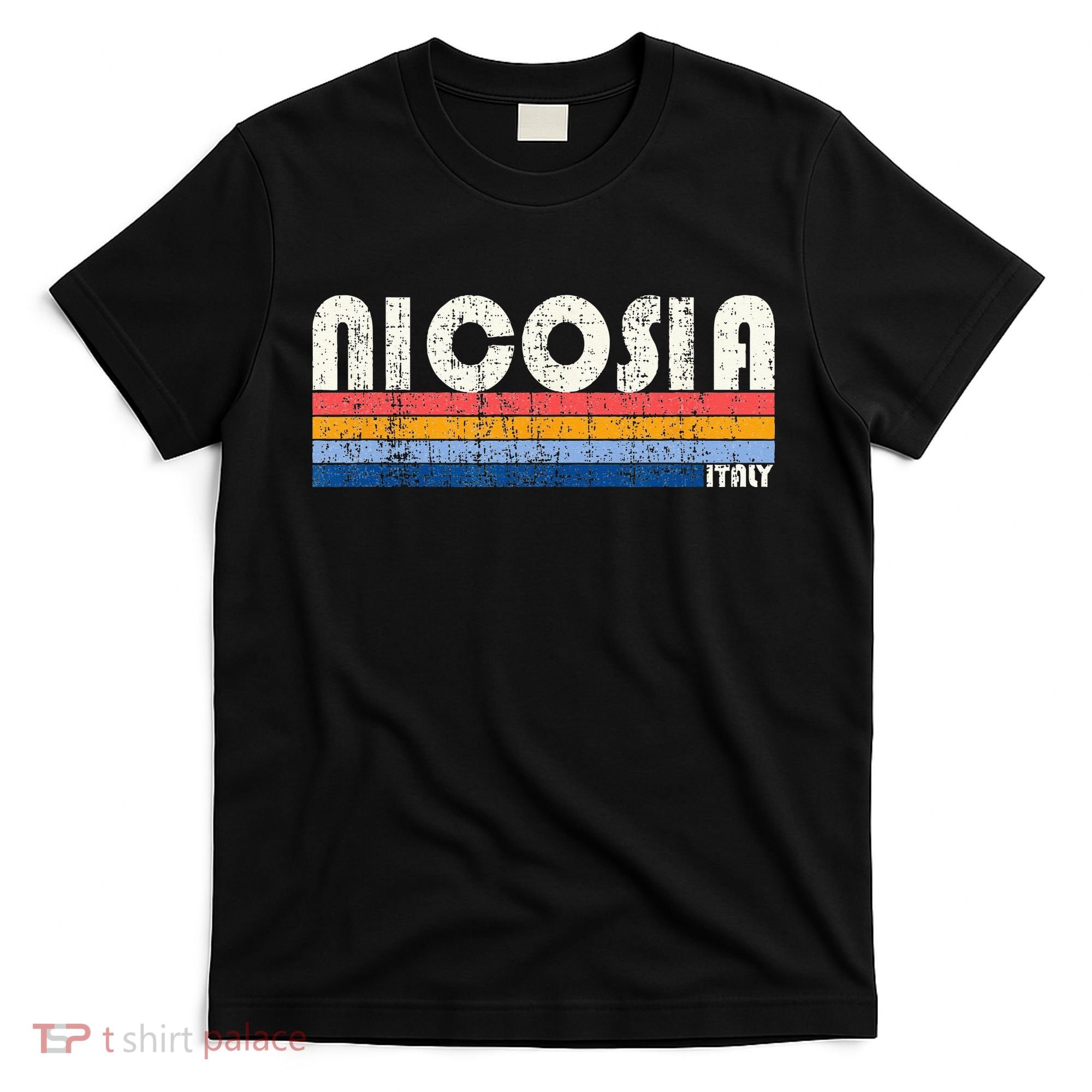 Nicosia Italy Retro 70s 80s Style T-Shirt