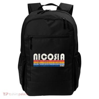 Nicosia Italy Retro 70s 80s Style Backpack