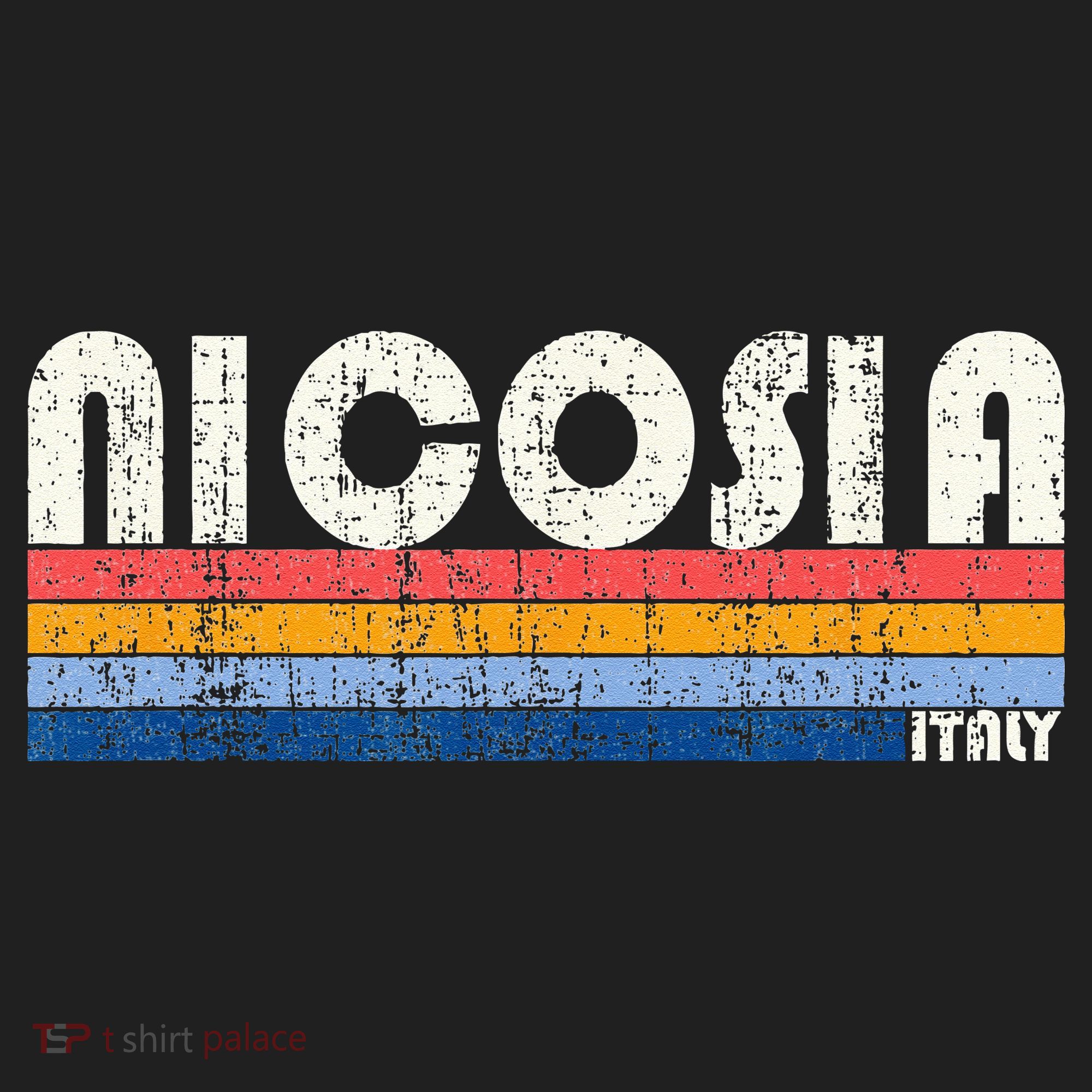 Nicosia Italy Retro 70s 80s Style Beanie