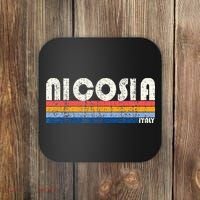 Nicosia Italy Retro 70s 80s Style Coaster thumb 0