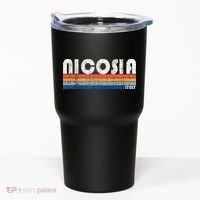 Nicosia Italy Retro 70s 80s Style Tumbler thumb 0