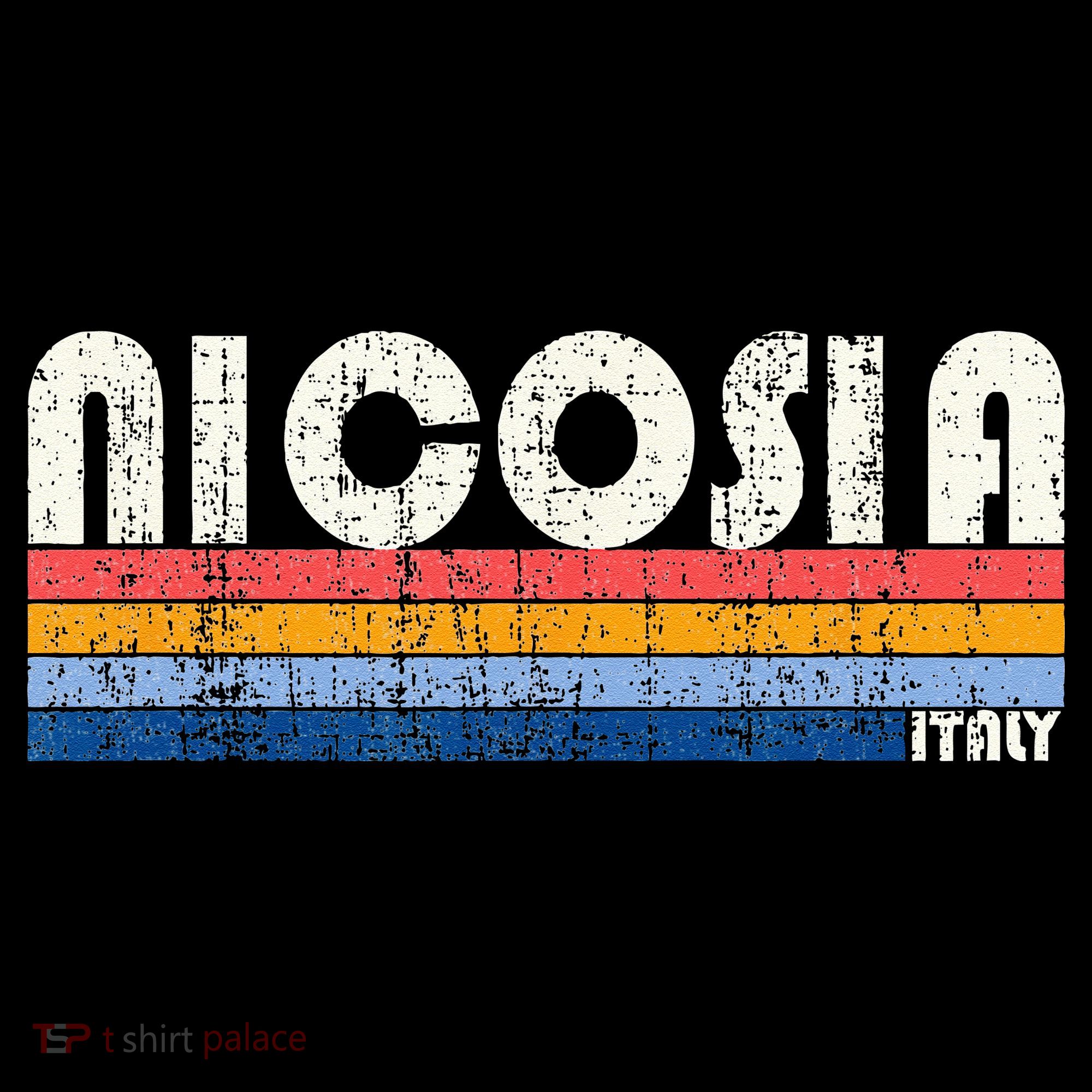 Nicosia Italy Retro 70s 80s Style Mousepad