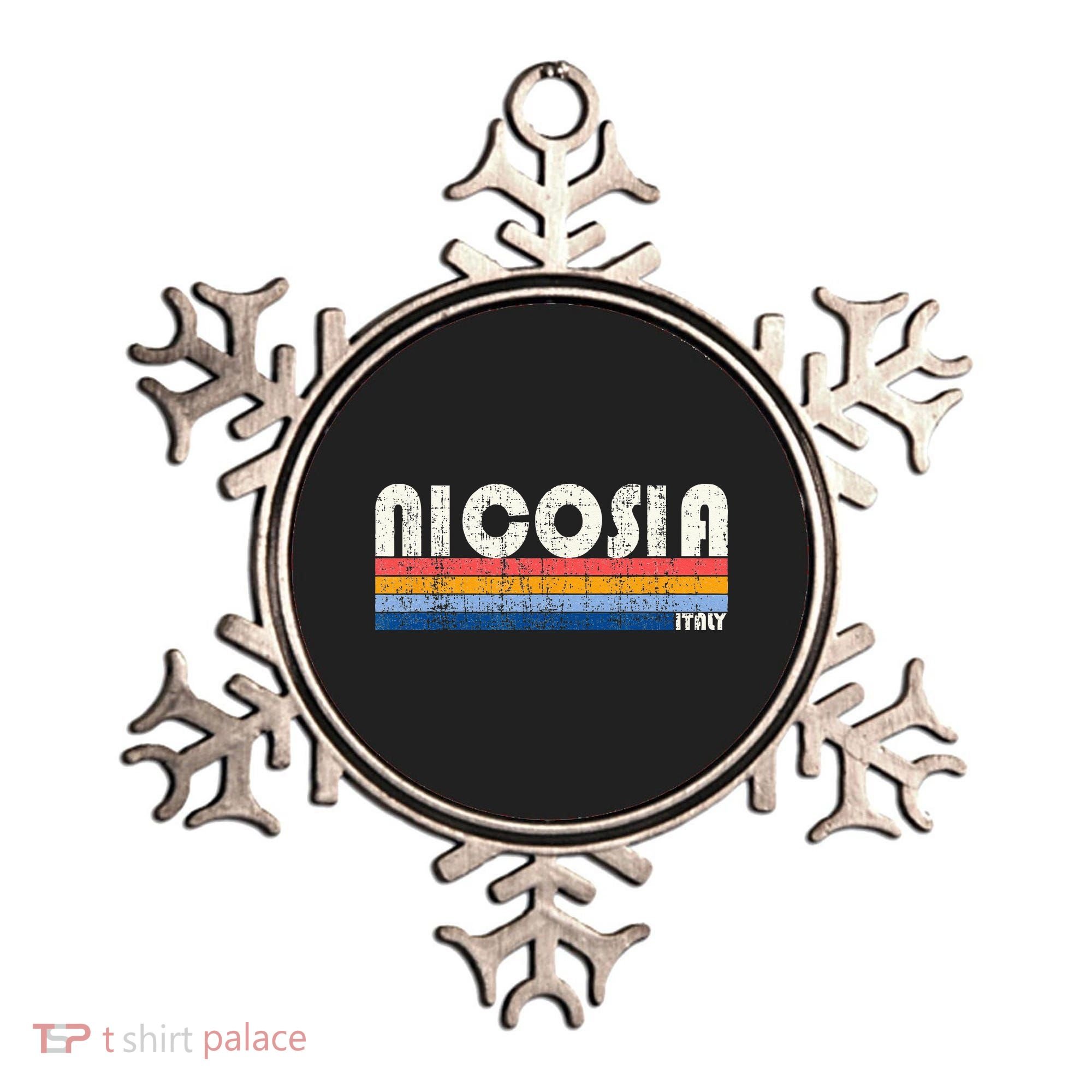 Nicosia Italy Retro 70s 80s Style Ornament