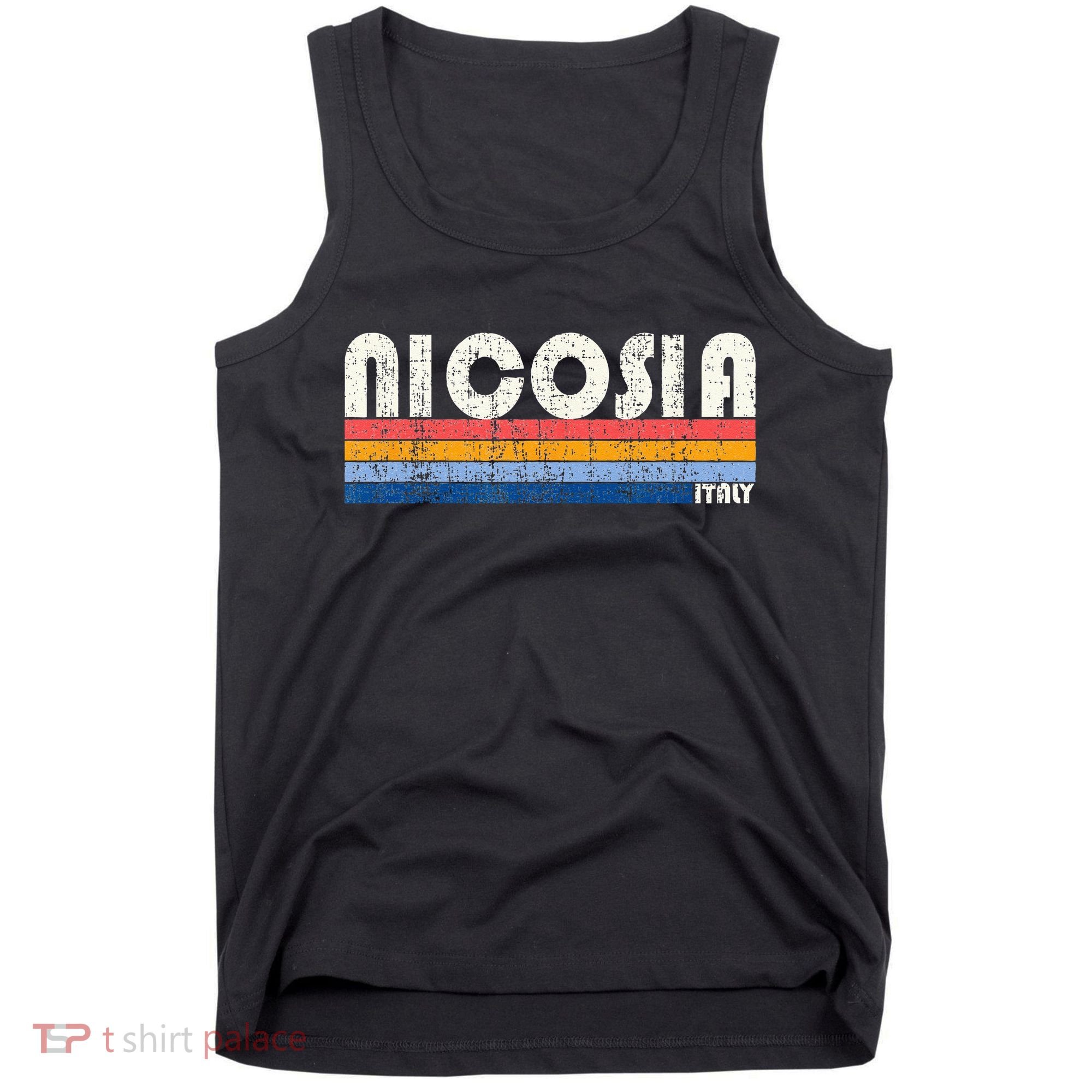 Nicosia Italy Retro 70s 80s Style Tank Top