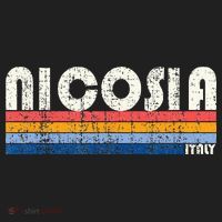 Nicosia Italy Retro 70s 80s Style Golf Towel thumb 3