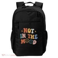Not In The Mood With Words On Back Aesthetic Trendy Costume Backpack thumb 0