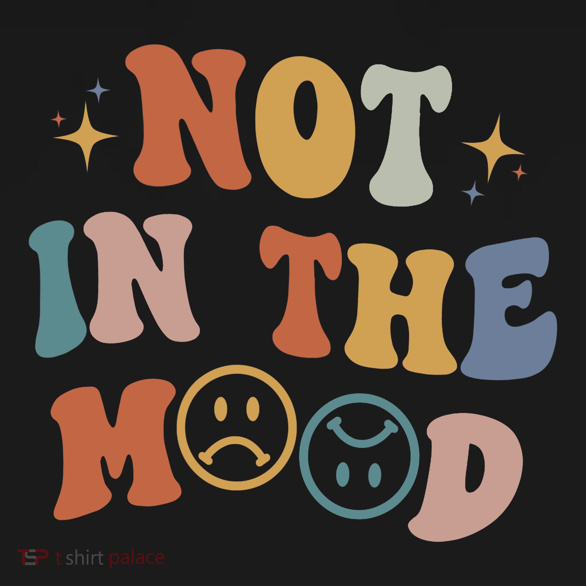 Not In The Mood With Words On Back Aesthetic Trendy Costume Ornament
