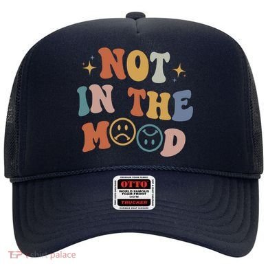 Not In The Mood With Words On Back Aesthetic Trendy Costume Hat