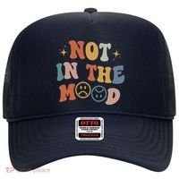 Not In The Mood With Words On Back Aesthetic Trendy Costume Hat thumb 0