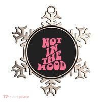 Not In The Mood Aesthetic Words Trendy Funny Gift Ornament thumb 0