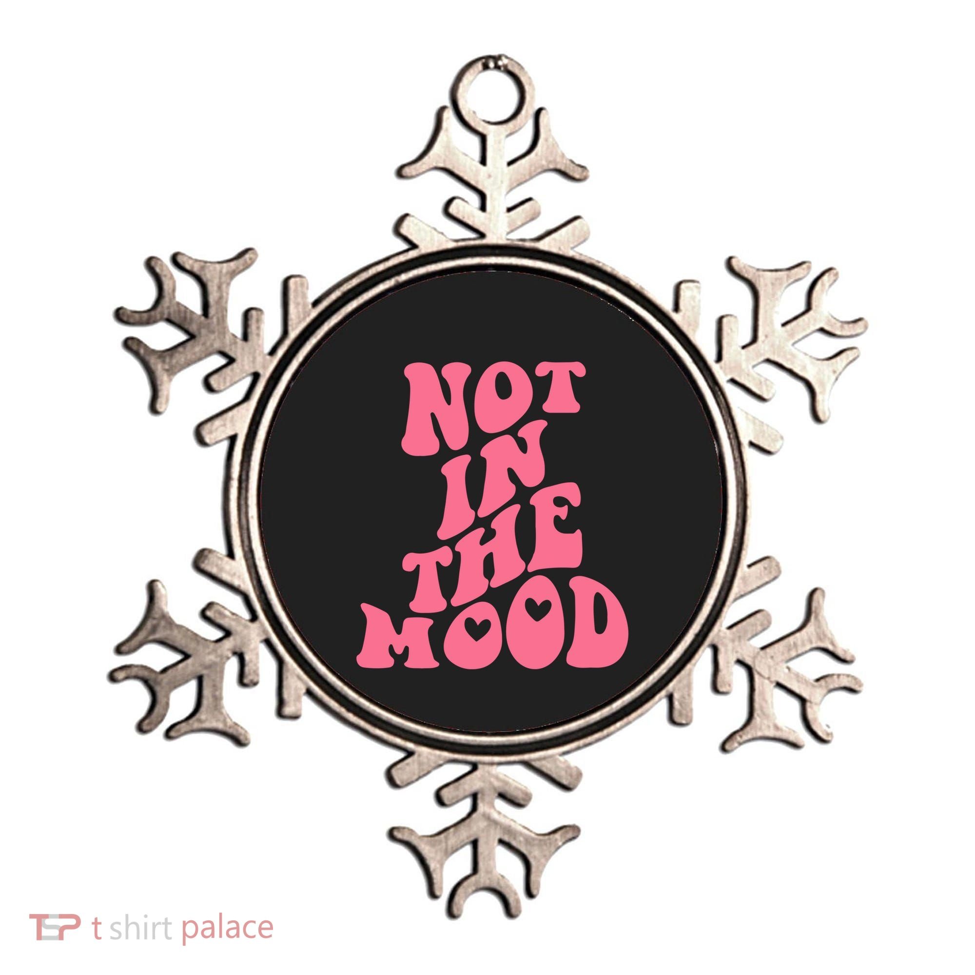 Not In The Mood Aesthetic Words Trendy Funny Gift Ornament