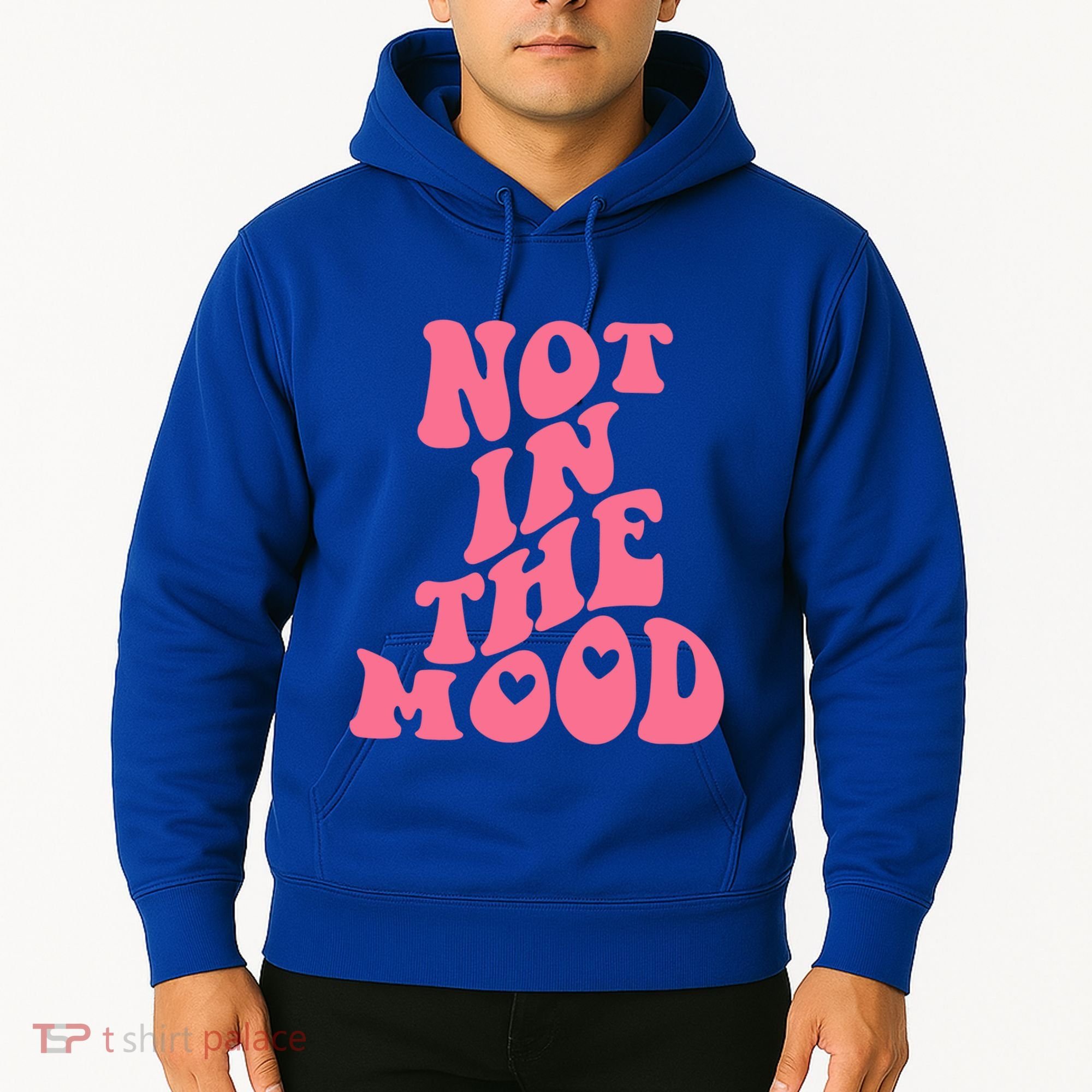 Not In The Mood Aesthetic Words Trendy Funny Gift Hoodie