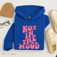 Not In The Mood Aesthetic Words Trendy Funny Gift Hoodie thumb 4