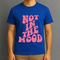 Not In The Mood Aesthetic Words Trendy Funny Gift T-Shirt thumb 3