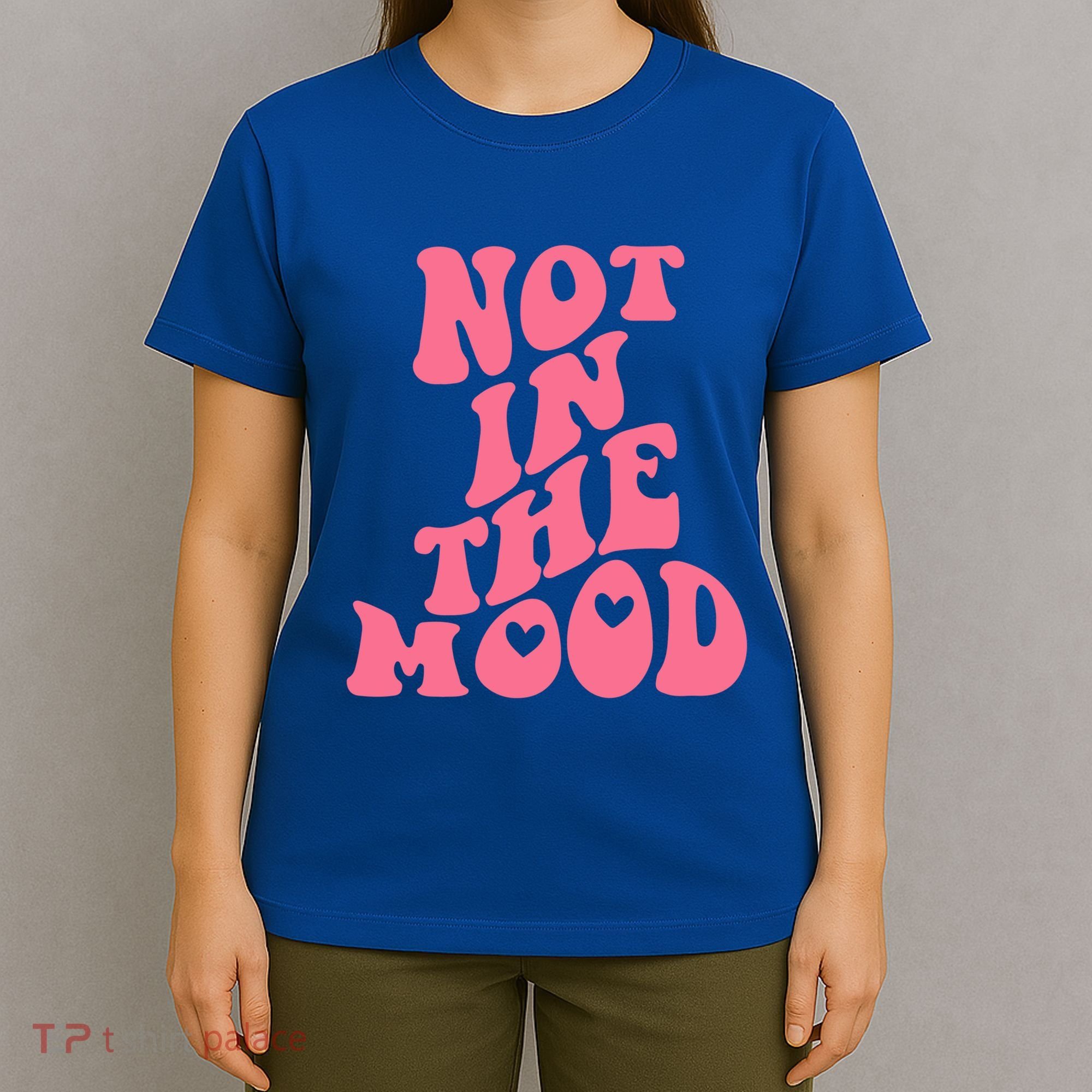 Not In The Mood Aesthetic Words Trendy Funny Gift T-Shirt