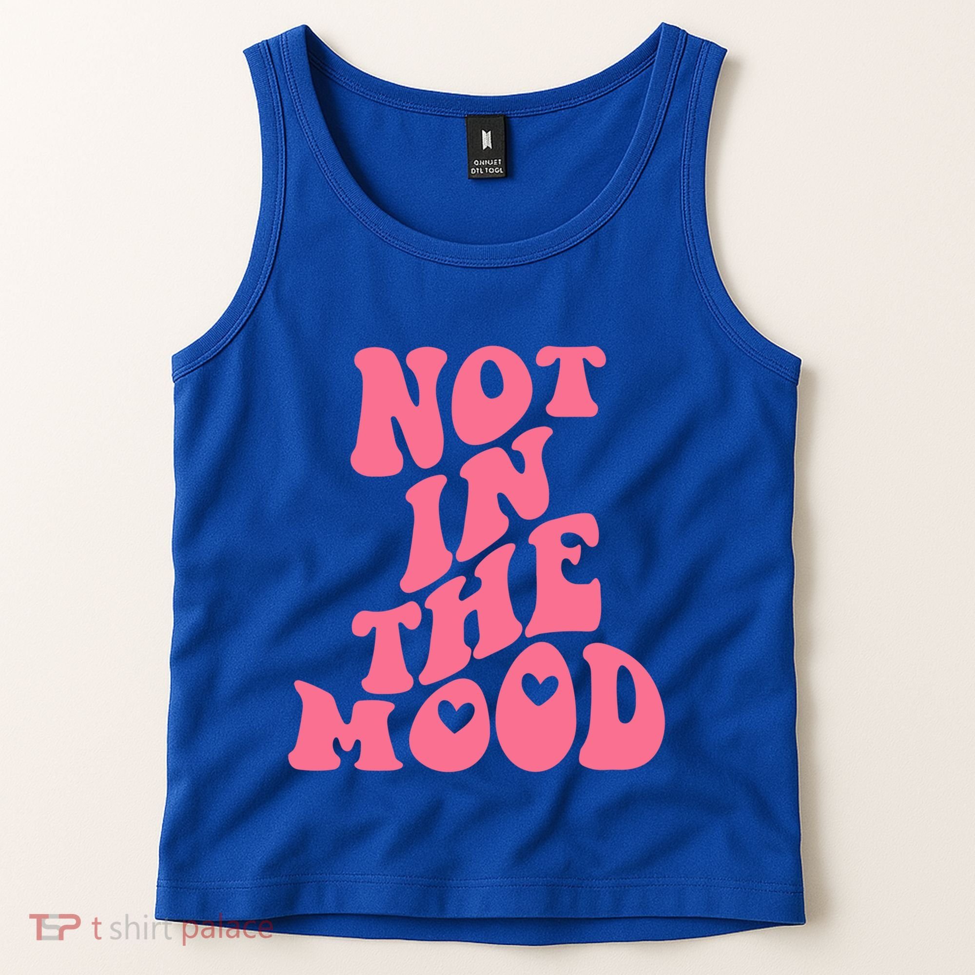 Not In The Mood Aesthetic Words Trendy Funny Gift Tank Top