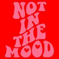 Not In The Mood Aesthetic Words Trendy Funny Gift Santa Hat thumb 1