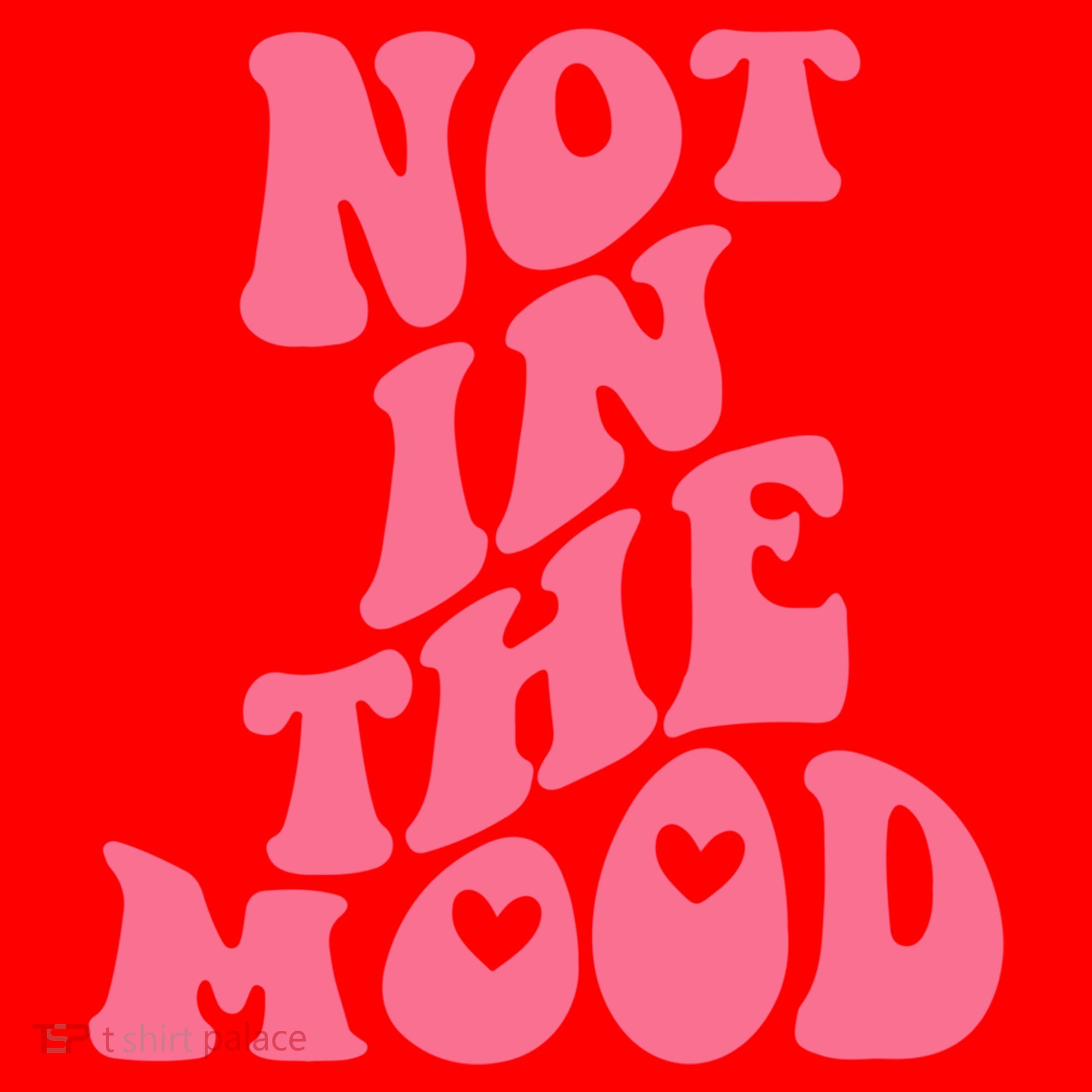 Not In The Mood Aesthetic Words Trendy Funny Gift Santa Hat
