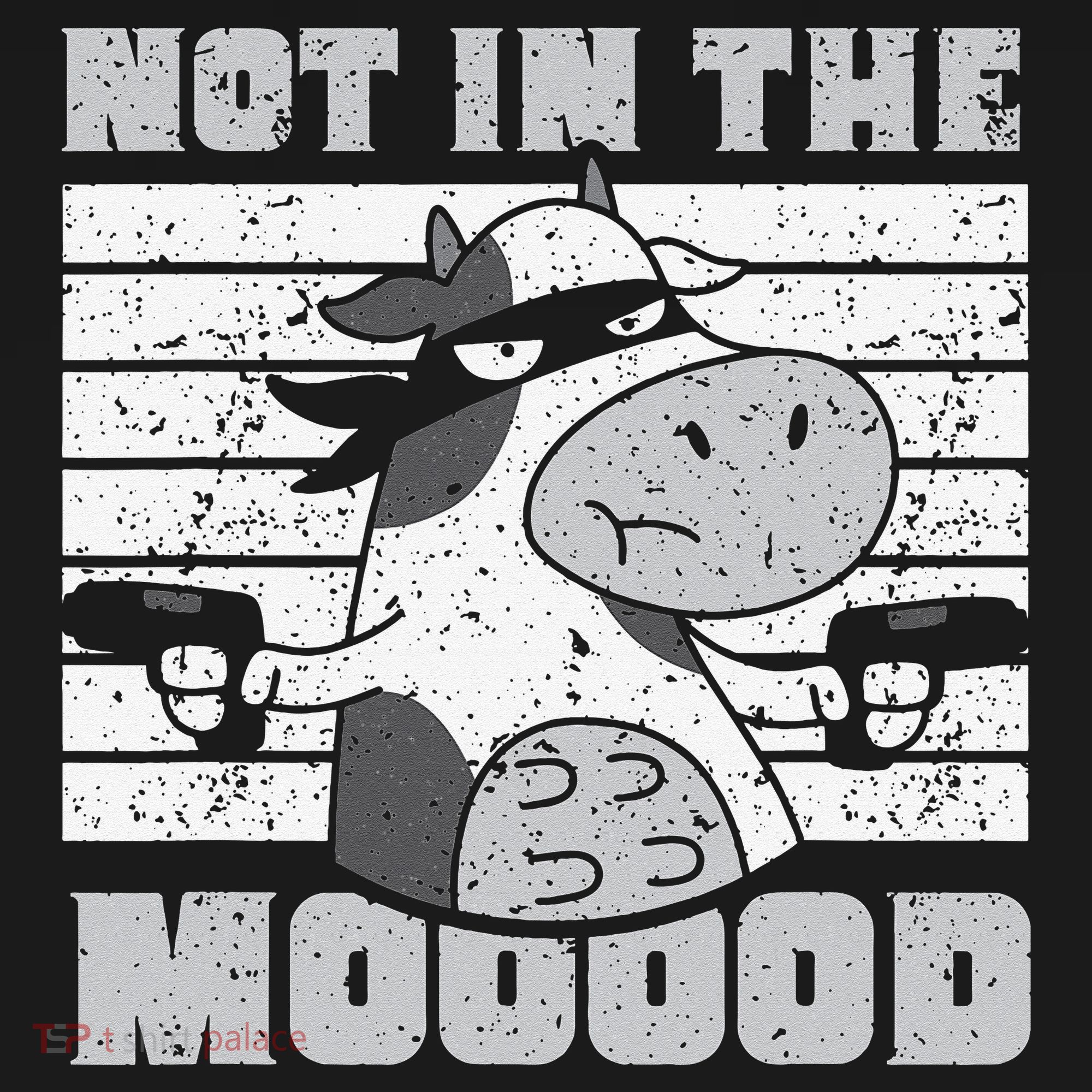 Not In The Mooood Cow Cows Farm Animals Lover Women's Hoodie
