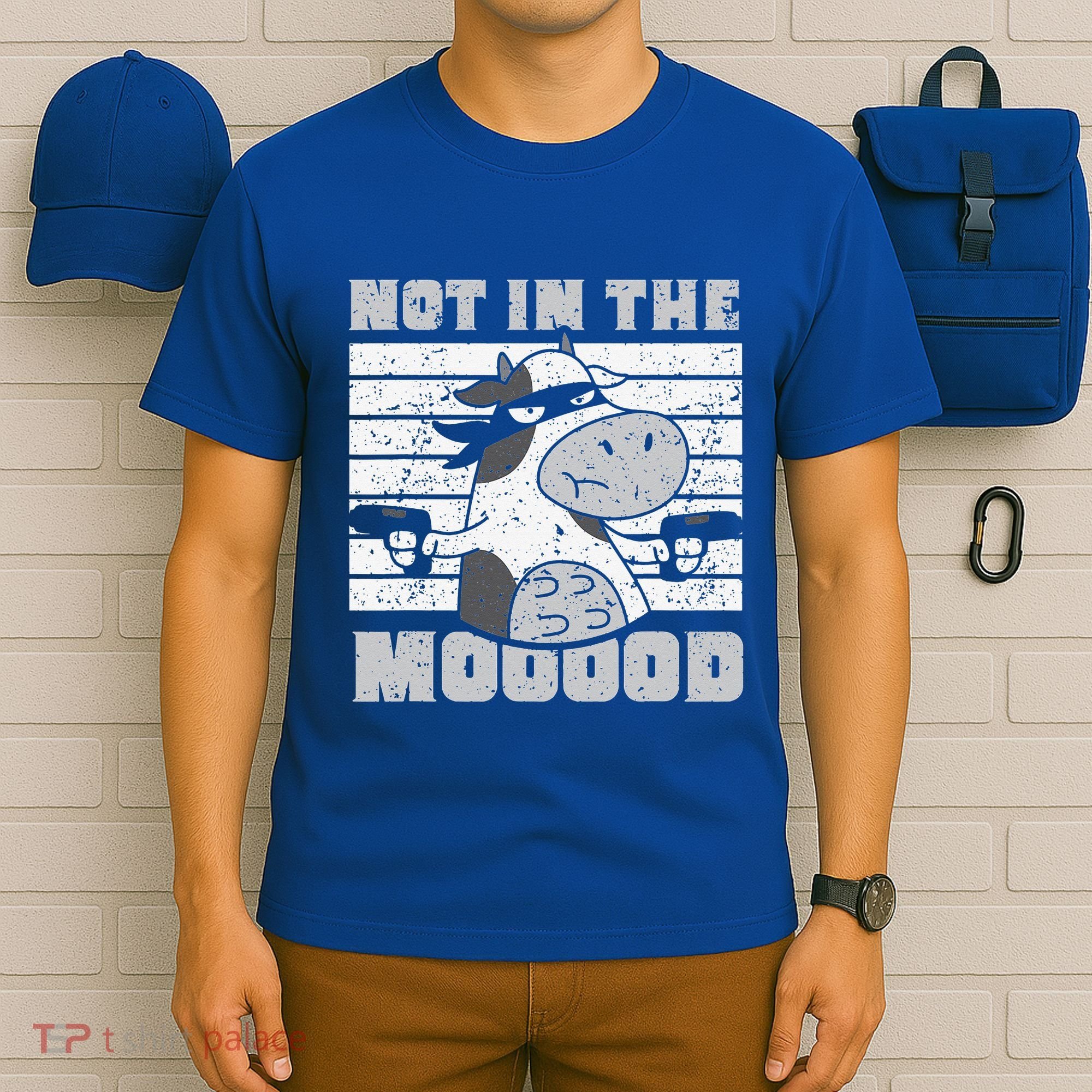 Not In The Mooood Cow Cows Farm Animals Lover T-Shirt