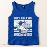 Not In The Mooood Cow Cows Farm Animals Lover Tank Top thumb 2