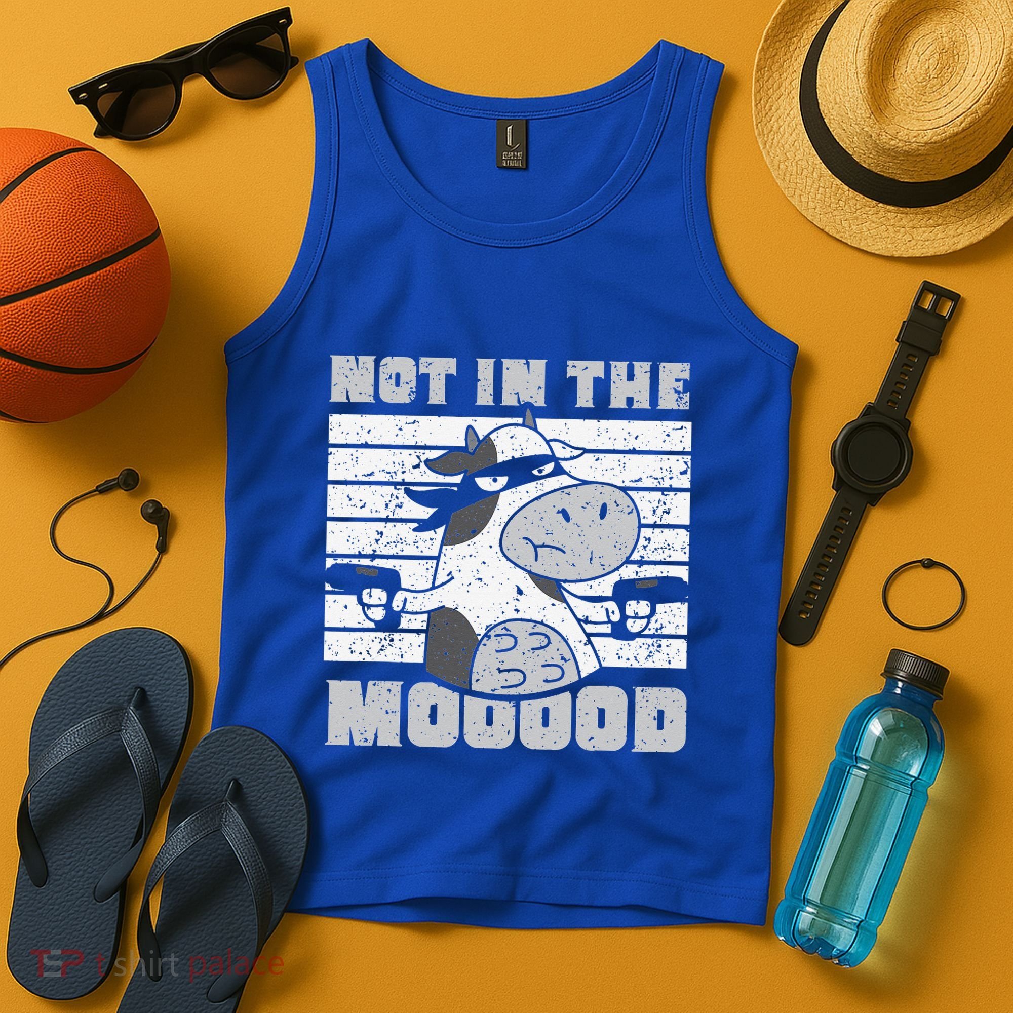 Not In The Mooood Cow Cows Farm Animals Lover Tank Top