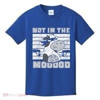 Not In The Mooood Cow Cows Farm Animals Lover Kids T-Shirt thumb 0