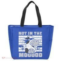 Not In The Mooood Cow Cows Farm Animals Lover Tote Bag thumb 0