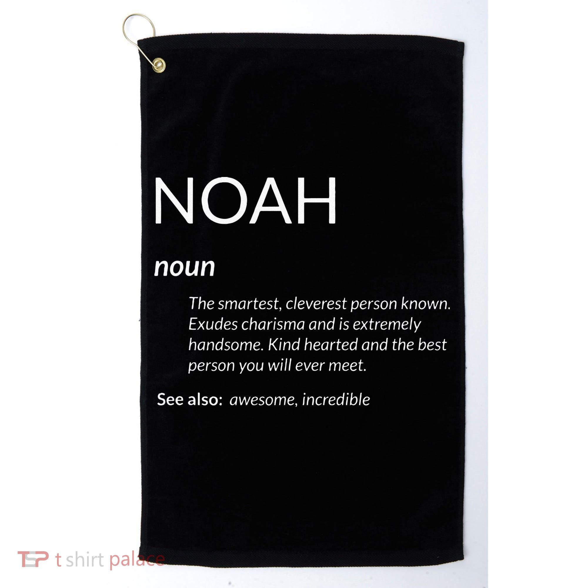 Noah Is The Best Funny Name Definition Noah Golf Towel