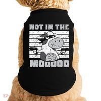 Not In The Mooood Cow Cows Farm Animals Lover Doggie Tank thumb 0