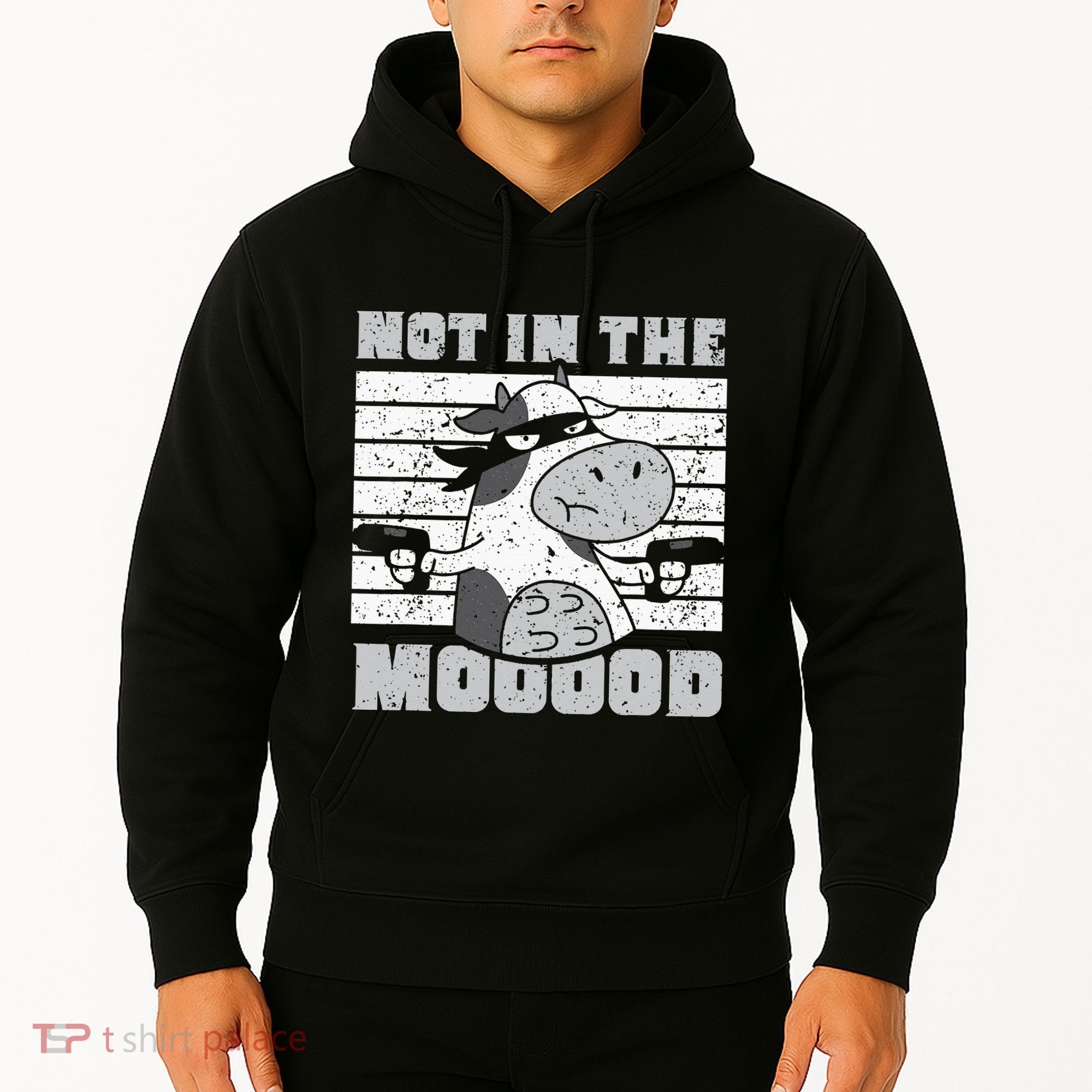 Not In The Mooood Cow Cows Farm Animals Lover Hoodie
