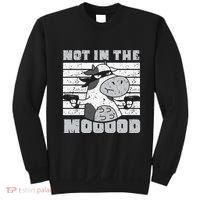 Not In The Mooood Cow Cows Farm Animals Lover Sweatshirt thumb 0
