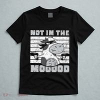 Not In The Mooood Cow Cows Farm Animals Lover T-Shirt thumb 5