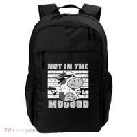 Not In The Mooood Cow Cows Farm Animals Lover Backpack thumb 0