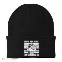 Not In The Mooood Cow Cows Farm Animals Lover Beanie thumb 0