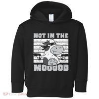 Not In The Mooood Cow Cows Farm Animals Lover Toddler Hoodie thumb 0