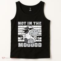Not In The Mooood Cow Cows Farm Animals Lover Tank Top thumb 2
