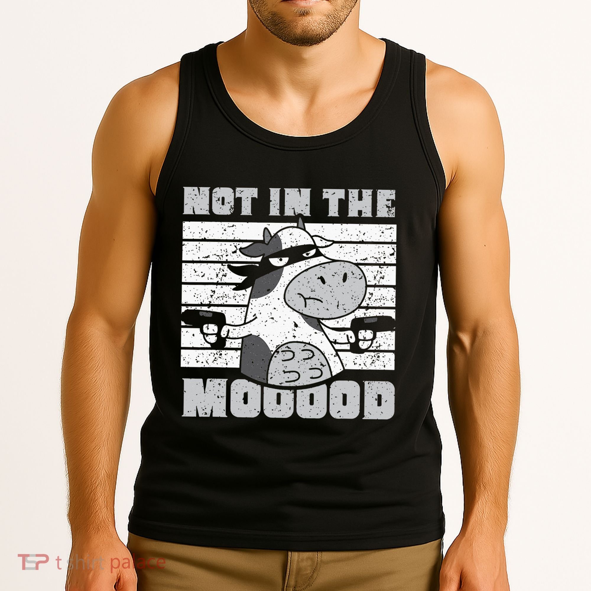 Not In The Mooood Cow Cows Farm Animals Lover Tank Top