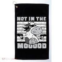 Not In The Mooood Cow Cows Farm Animals Lover Golf Towel thumb 0