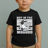 Not In The Mooood Cow Cows Farm Animals Lover Toddler T-Shirt thumb 2