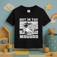 Not In The Mooood Cow Cows Farm Animals Lover Toddler T-Shirt thumb 3