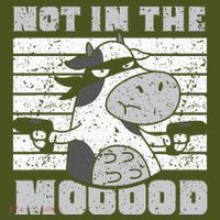 Not In The Mooood Cow Cows Farm Animals Lover The Baniff Cuffed Pom Beanie thumb 2