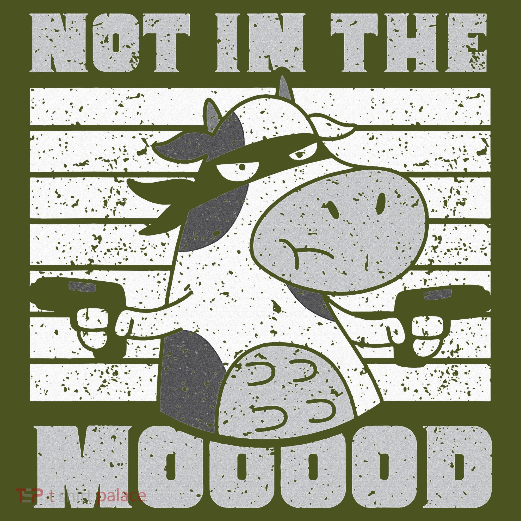 Not In The Mooood Cow Cows Farm Animals Lover The Baniff Cuffed Pom Beanie