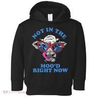 Not In The Mood Right Now Funny Cow Toddler Hoodie thumb 0