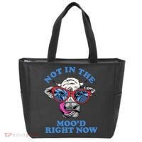Not In The Mood Right Now Funny Cow Tote Bag thumb 0
