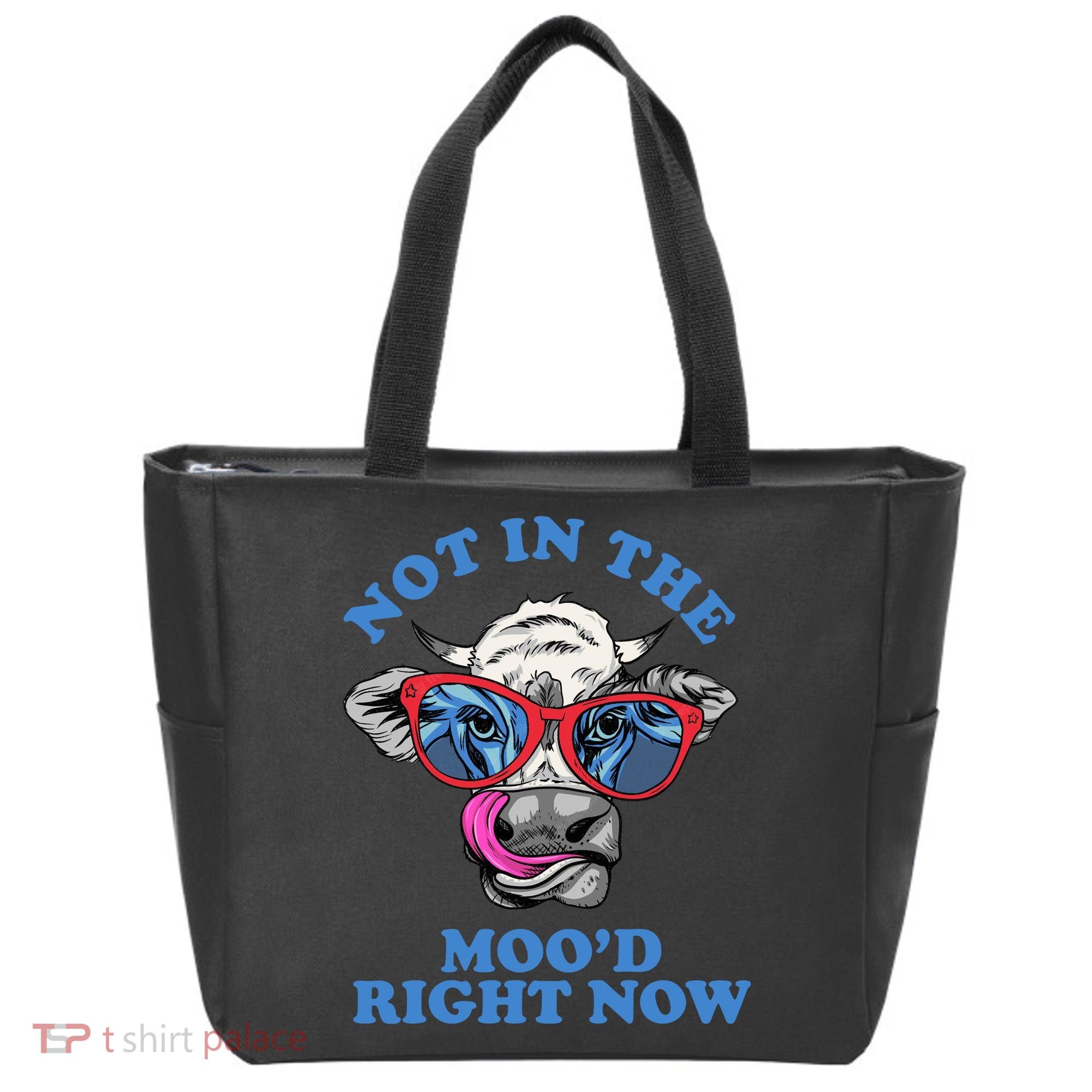 Not In The Mood Right Now Funny Cow Tote Bag
