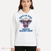 Not In The Mood Right Now Funny Cow Hoodie thumb 5