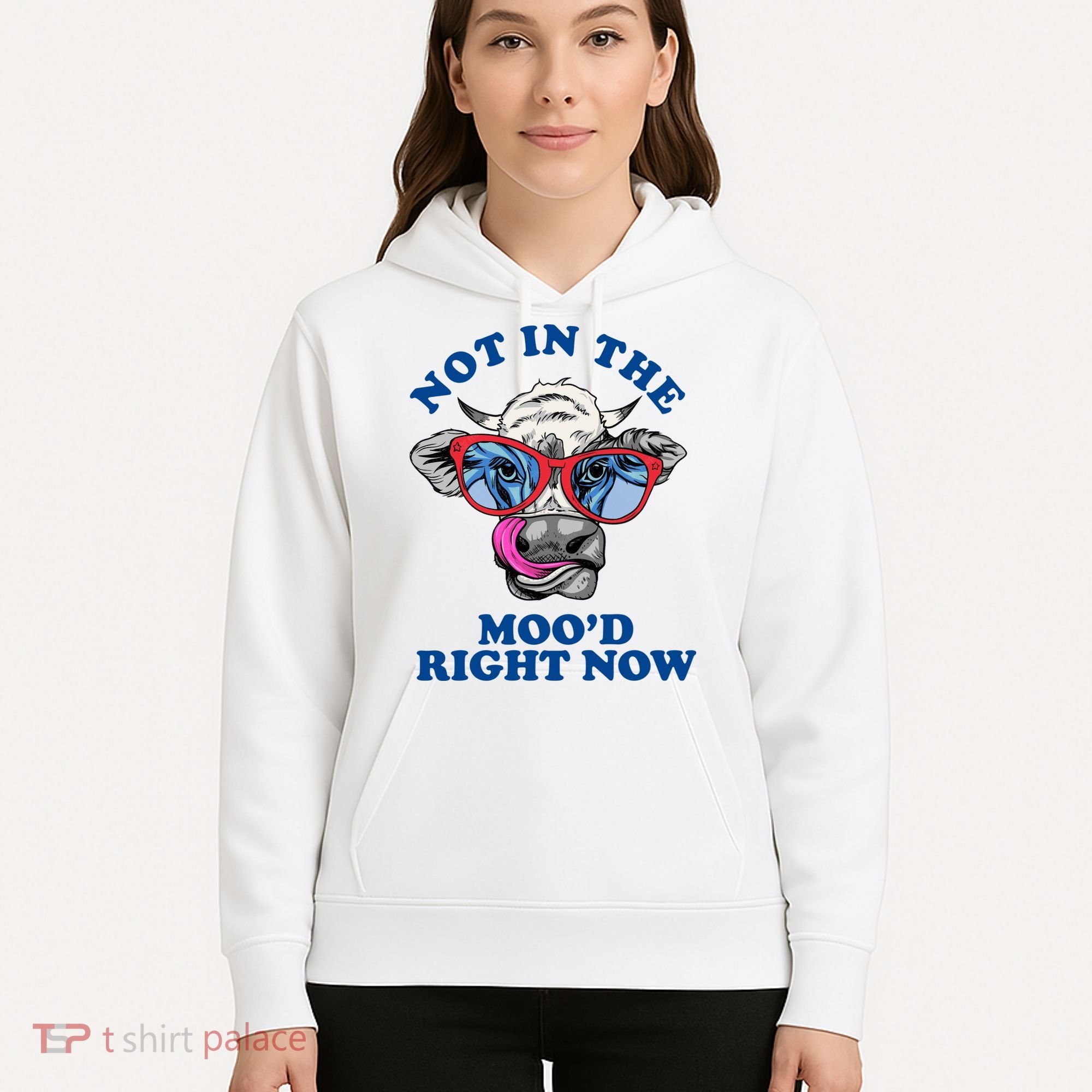 Not In The Mood Right Now Funny Cow Hoodie