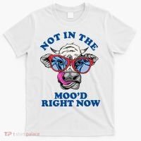 Not In The Mood Right Now Funny Cow T-Shirt thumb 0