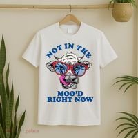 Not In The Mood Right Now Funny Cow T-Shirt thumb 2